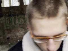 Fellow deepthroated a sizzling stud in a barn on the Baltic shore