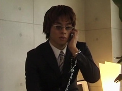 Horny Asian gay guys in Amazing blowjob, threesomes JAV clip