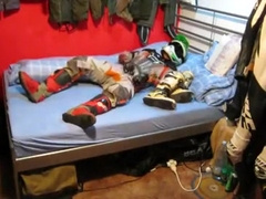 Playing in MX with new helmet