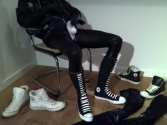 Converse kneehigh - adidas chile - shiny spandex dress