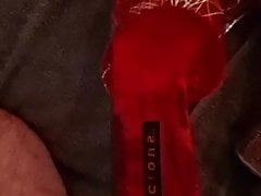 Shoe fetish. Cumming on stripper heels.