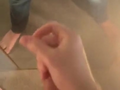 Masturbate off and jism dressed in denim