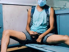 Parent in teach masterbating his giant unshaved long wonderful rod