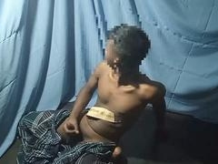 Handsome older Indian guy getting off solo in various ways