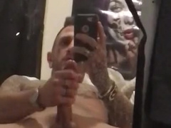 Tatted Boy Masturbates his Shaft and Plays with his Arse until he Finishes Off