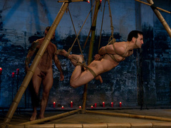Bondage with ropes for Nick Moretti and Jason Miller