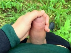 Urethral sounding cum, gay sounding, amateur outdoors