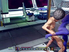 Black twink bareback, 60 fps, bj