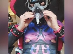 Jacked gay slave in pumps gets into some hardcore BDSM action