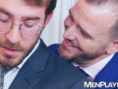 Suited Charlie Cherry gives boss Franky Fox deep ass wrecking