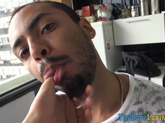 Heterosexual Latino gets humid dawged and deepthroats