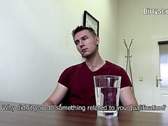 Amateur Czech hottie takes dildo after a BJ