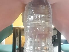 First time the 90mm Diameter bottle is going complete inside my anal hole. Session 028. 20220225