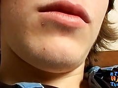 Young and skinny straight amateur plays solo with hairy cock