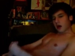 Young boy on webcam