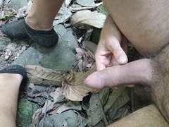 spunking numerous times in a small canyon