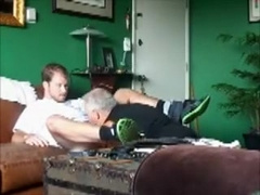 Big Dick Tall Ginger sucked off dirty ass rim