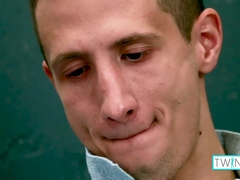 Molten Dark haired Youngster Thomas T Strokes Off And Thumbs His Ass!