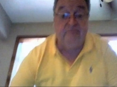 Grandpa Stroking on Webcam