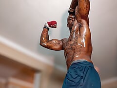 Big Black Hairy Dick Worship Hallelujah Johnson ( Jeremiah McPherson Natural Dominance Stroking BBC