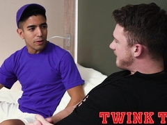 TwinkTop- Cole Blue inhales every inch of Brazilian jock Milo Miles’ penis