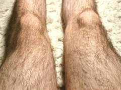 Jacking My Manhood & Displaying Off My Fur Covered Gams