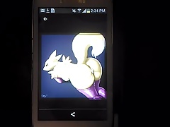 Furry Cum Tribute - Renamon 1