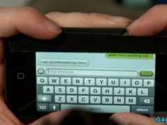 Huge dick Spear Jock gives a sloppy interracial oral and swallows a hot load