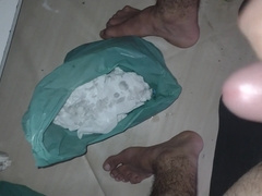 Grizzly masturbating too jerk that jism off