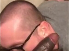 Black Boy Pulverizes White Fellow's Hatch with Ample Jizz-shotgun