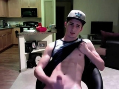 Jerking His Cock In His Apartment