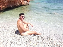 Molten filthy fellatio on the beach