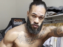 Molten tattoed mexican wank off big black cock