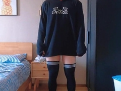 This time it's a kitty costume