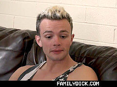 FamilyDick - younger Stepbrother Gets His butt hole reamed By Muscular Older Bro
