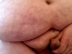 Wank and cum in kitchen