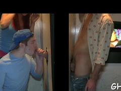 Going naughty thru a gloryhole