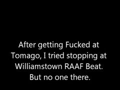 Me getting fucked Raw by a nice cock at Tomago Beat in Australia NSW