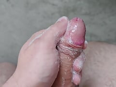 Cleaned my cock after an anal fuck.