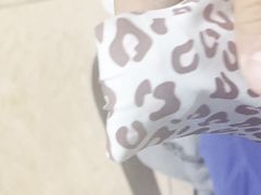 Jerking off to step daughters pussy juice filled pantys