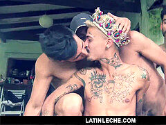 LatinLeche - ravaging A beefy Latino dude By The Pool