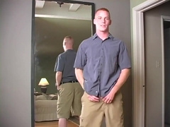 Straight marine blown during photoshoot