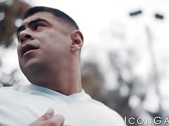 Skinny blonde twink Andy Taylor anal fucked hard from behind