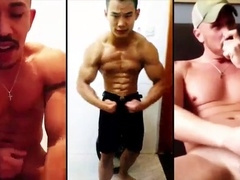 Muscle group, poppers sex, amateur hunk