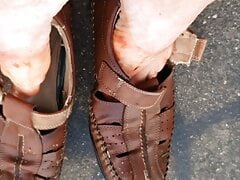Master Ramon sells his old worn leather sandals