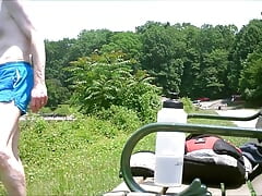 2 of 4 JACKED OFF SITTING BESIDE POPULAR COUNTY PARK LAKE SUMMER 2012