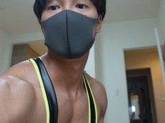 Newcomer gay Asian studs show off their jocks and big asses in solo sessions