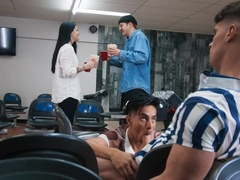 Folks: Bowling Alley Fuckdown: Malik Delgaty & Angel Santana