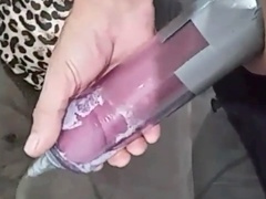 Dripping precum on a hard cock