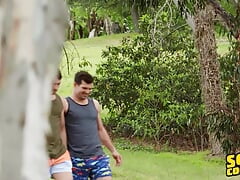 Brysen & Justin Pose Sensually For The camera Before Getting A Taste Of Each Other's Cock - SEAN CODY